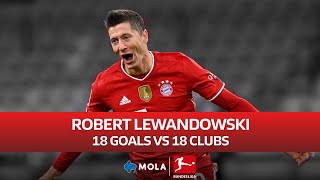 Bundesliga | Robert Lewandowski 18 Goals vs 18 Clubs