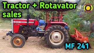 MF 241 DYNATRACK + Rotavator sales | டிராக்டர்  விற்பனை | Tractor Wheel