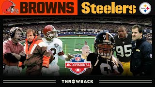 FIRST Ever Pittsburgh-Cleveland Playoff Matchup! (Browns vs. Steelers 1994 AFC Divisional Round)