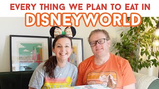 DISNEYWORLD FOOD TIPS | What We Plan To Eat | Dining Plan & Snack Chat | ADR's