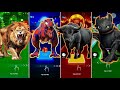 🦁 The Lion King vs T-Rex Spider Man vs The African Buffalo vs Your Dragon | Coffin Dance 🪩