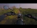 scrambler off road ride on paddy backwater trails triumph scrambler 400x 4k asmr pov