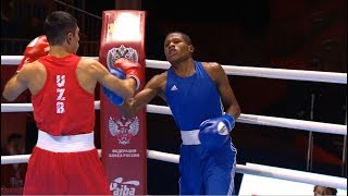 Round of 32 (52kg)  ZOIROV Shakhobidin (UZB) vs MARTE Rodrigo (DOM) /AIBA World 2019