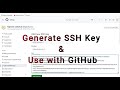 Generate SSH Key & Use with GitHub youtube