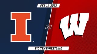 Select Matches: Illinois vs. Wisconsin | Big Ten Wrestling | Feb. 11, 2022