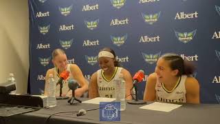 Dallas Wings vs. Liberty Postgame Interview: Azzi Fudd, Paige Bueckers, Arike Ogunbowale (5/24/26)