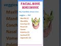 tips 25 facial bone of skull mneumonic bones of face