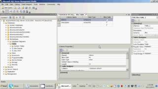 SQL SERVER 2008 R2 Lesson 1 Creating a Table YouTube