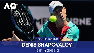 Denis Shapovalov | Top 5 Shots (2R) | Australian Open 2022