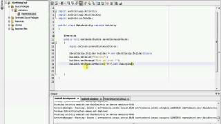 How to use Dialogs in Android - Part 1 (Alert Dialogs [1] )