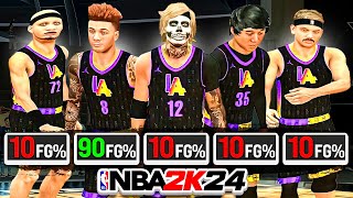 I MADE A PRO AM TEAM OF MY IRL FRIENDS IN NBA 2K24!