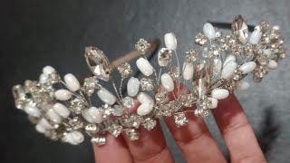 How to make wedding 👑/beautiful crown making tutorial  👑