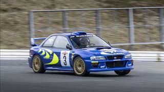 The Subaru Impreza WRC98 race car at Fuji Speedway