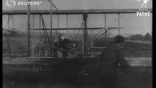 The Wright brothers first aeroplane flight (1903)