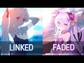 Nightcore - Linked x Faded | Jim Yosef x Alan Walker [Switching Vocals]