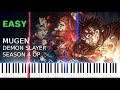 Mugen - EASY Free Piano Sheet [Demon Slayer Season 4 OP]