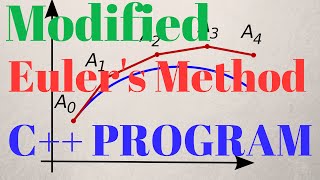 MODIFIED EULER'S METHOD - C++ Program [Tutorial]