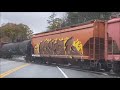 railfanning quick clip vermont railway train up in the mountains