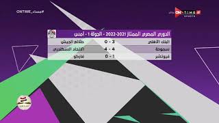 مساء ONTime - نتائج مباريات الدوري المصري الممتاز 2021 - 2022 - الجولة 1 - أمس