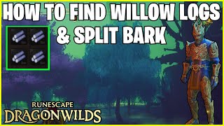 RuneScape Dragon Wilds : How To Find Split Bark & Willow Logs.