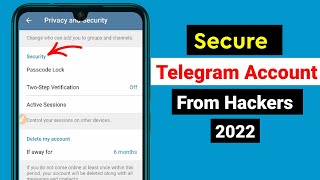 How To Secure Telegram Account 2024
