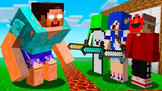 HEROBRINE MUTANTE GIGANTE vs. a CASA MAIS SEGURA do MINECRAFT!