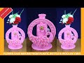 BEAUTIFUL FLOWER VASE MAKING FROM PLASTIC BOTTLE & WOOLEN YARN - WOOLEN CRAFTS - BEST OUT OF WASTE