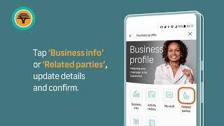 Keep your business profile up to date on the FNB App