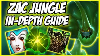 GUIDE ON HOW TO PLAY ZAC JUNGLE IN SEASON 10 HIGH DAMAGE TANK & LATE GAME BEAST - League of Legends