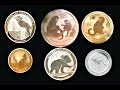 Perth Mint: 2016 Gold and Silver Lunar Monkey, Kookaburra, Koala and Kangaroo