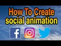 How to create social animation step by step.#GRACESTYLE #TUTORIAL