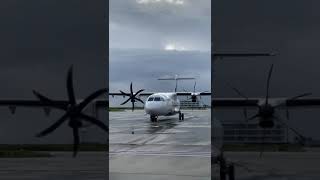 Maldivian ATR 42-600 taxi after landing