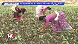 Farmers in concern with dried out lakes due to drought condition | Kamareddy - Nizamabad