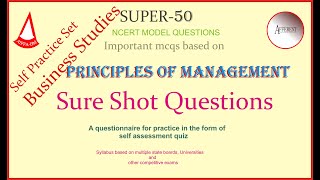 super 50 sure shot questions on principles of Management,Narangsir tips for commerce students.