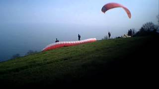 Scratching, Parawaiting and Paragliding. Labrador Bay, March 2012. HD Key Cam