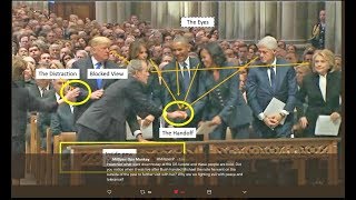GEORGE BUSH & THE OBAMA'S TROLLING at BUSH SENIOR FUNERAL