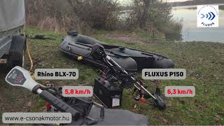 Rhino BLX-70 és a Fluxus P150 csónakmotorok összehasonlítása