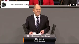Bundeskanzler Olaf Scholz verspricht „Aufbruch und Fortschritt“