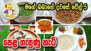 මගේ බබාගේ දවසේ වේල් 5 පෙළ ගැසුණු හැටි - My Baby's Meal Routine - Baby Food Recipe - Babata Kema