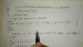 Trapezoidal Rule In Numerical Integration|Concept nd complete Proof|