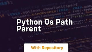 python os path parent