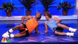 Jimmy Fallon & Dwayne Johnson's Workout Videos