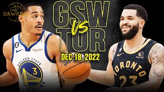 Golden State Warriors vs Toronto Raptors  Game Highlights | December 18, 2022 |