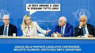 Analisi delle Proposte Legislative Controverse: Molestie Islamiche, Uscita dall'OMS e Garantismo