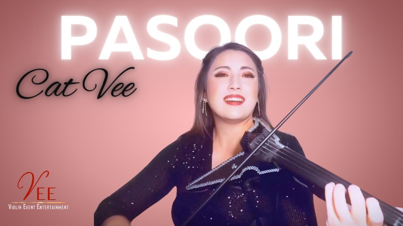 Pasoori Violin Cover Cat Vee Youtube