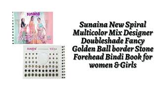 Sunaina Spiral Multicolor Round Designer Mix Size Bindi Book For Women \u0026 Girls..!