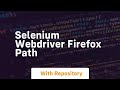 selenium webdriver firefox path