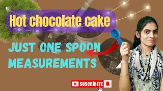 easy గా hot chocolate cake in steel glasses😊 measurements అన్నీ ఒక్క spoon తో తీసుకుందాము☺️