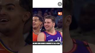 Trae Young & Luka Doncic Share a Laugh