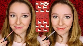 Kylie Holiday Lip Trio Swatches & Review | Day 336 of Trying New Makeup